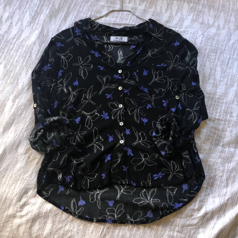 Fighting Eel & Sig Zane Pua Melia Button-up Top
